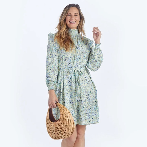 NWT SummerSalt - The All Dressed Up Mock Neck Dress w/ tie belt - M - Picture 6 of 16